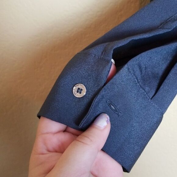 Calvin Klein Grey Grommet Blouse - Picture 5 of 8